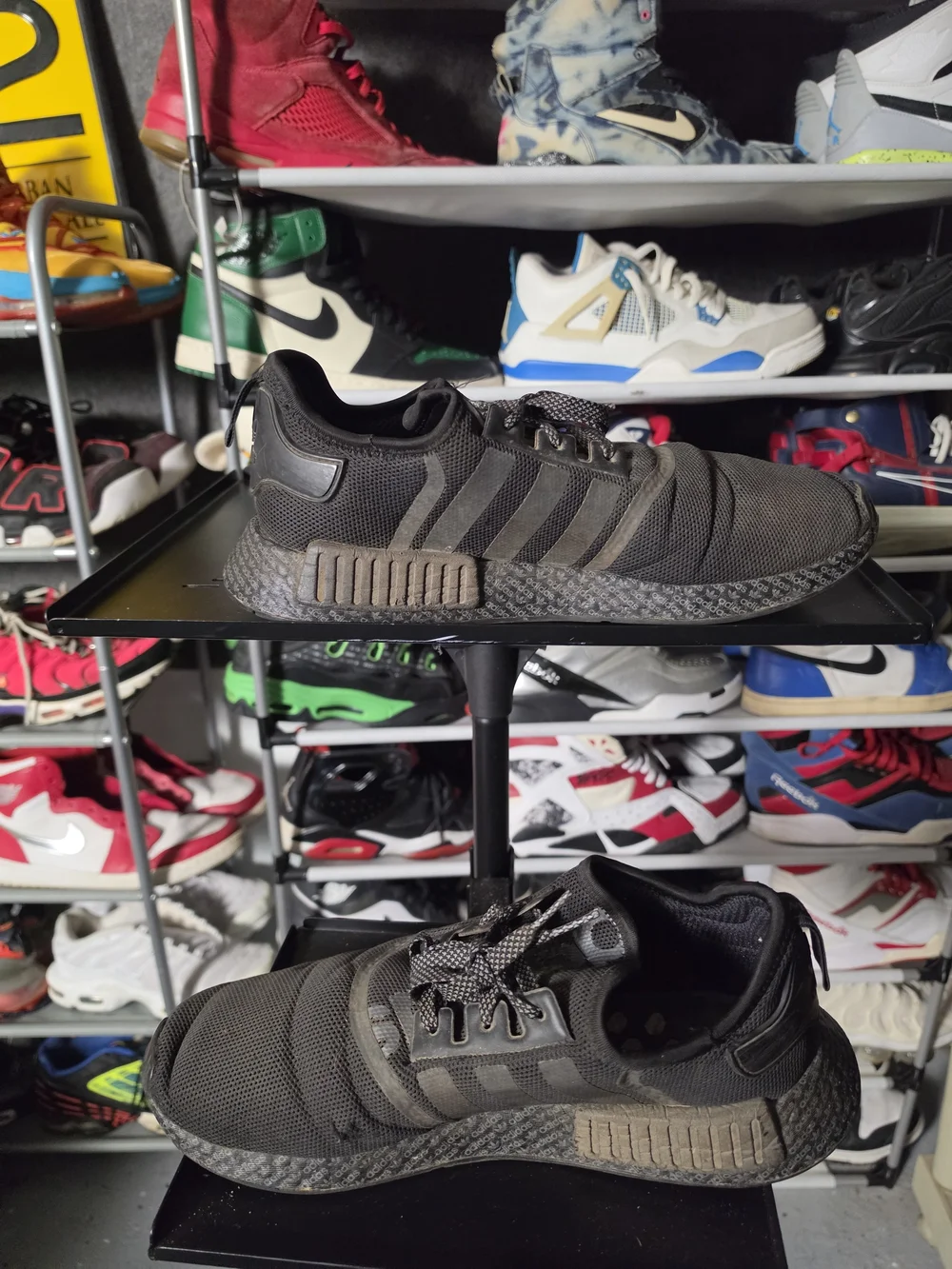 🔥 Adidas NMD R1 Triple Black Sneakers Men Size 12